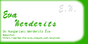 eva werderits business card